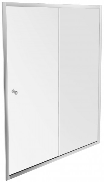 Душевая дверь Jacob Delafon Serenity 140х190 см, серый блестящий, реверсивная, прозрачное стекло
