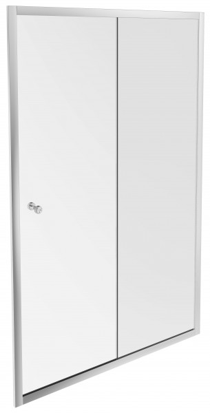 Душевая дверь Jacob Delafon Serenity 120х190 см, серый блестящий, реверсивная, прозрачное стекло